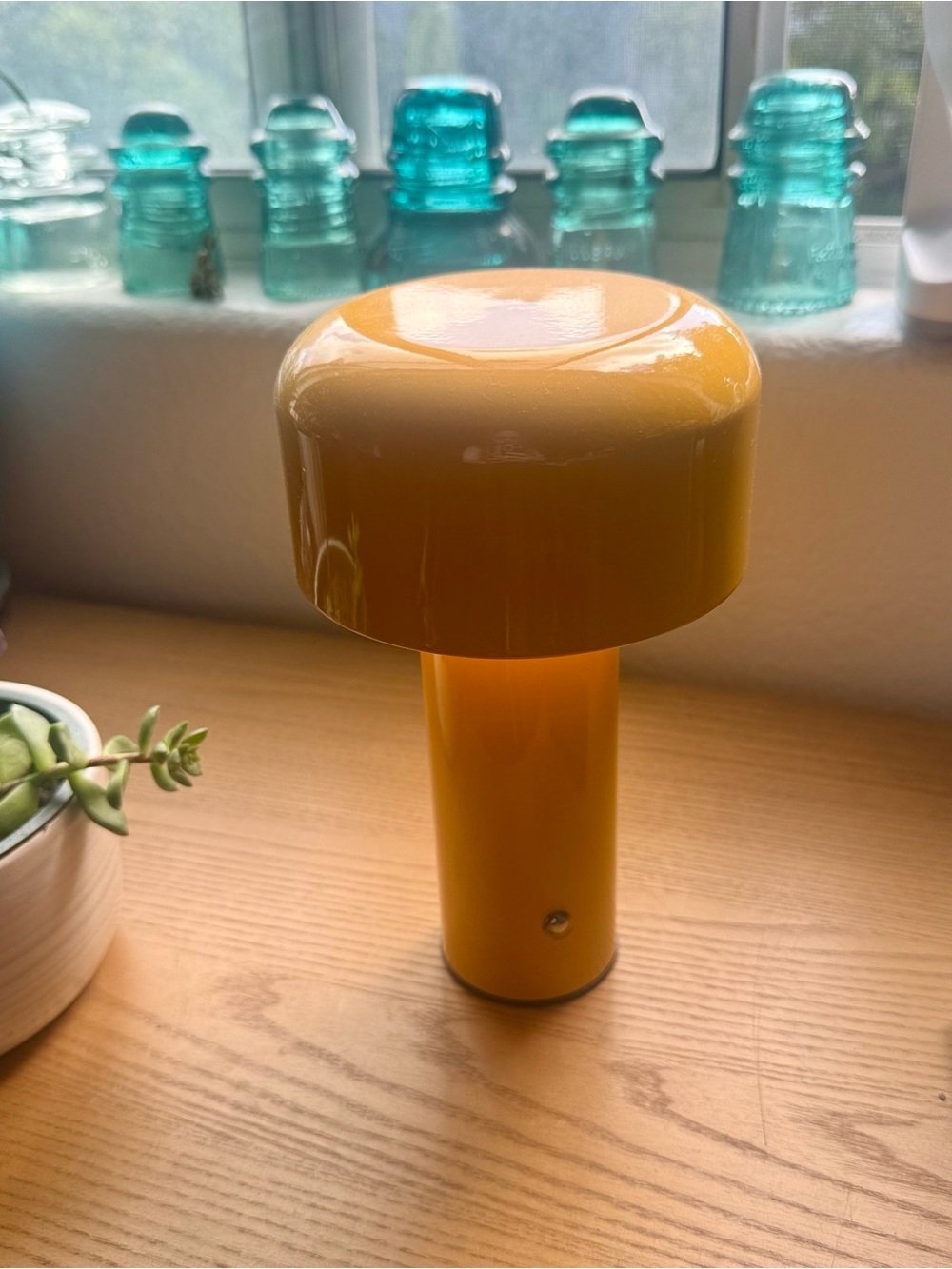 Yellow Mushroom Table Lamp